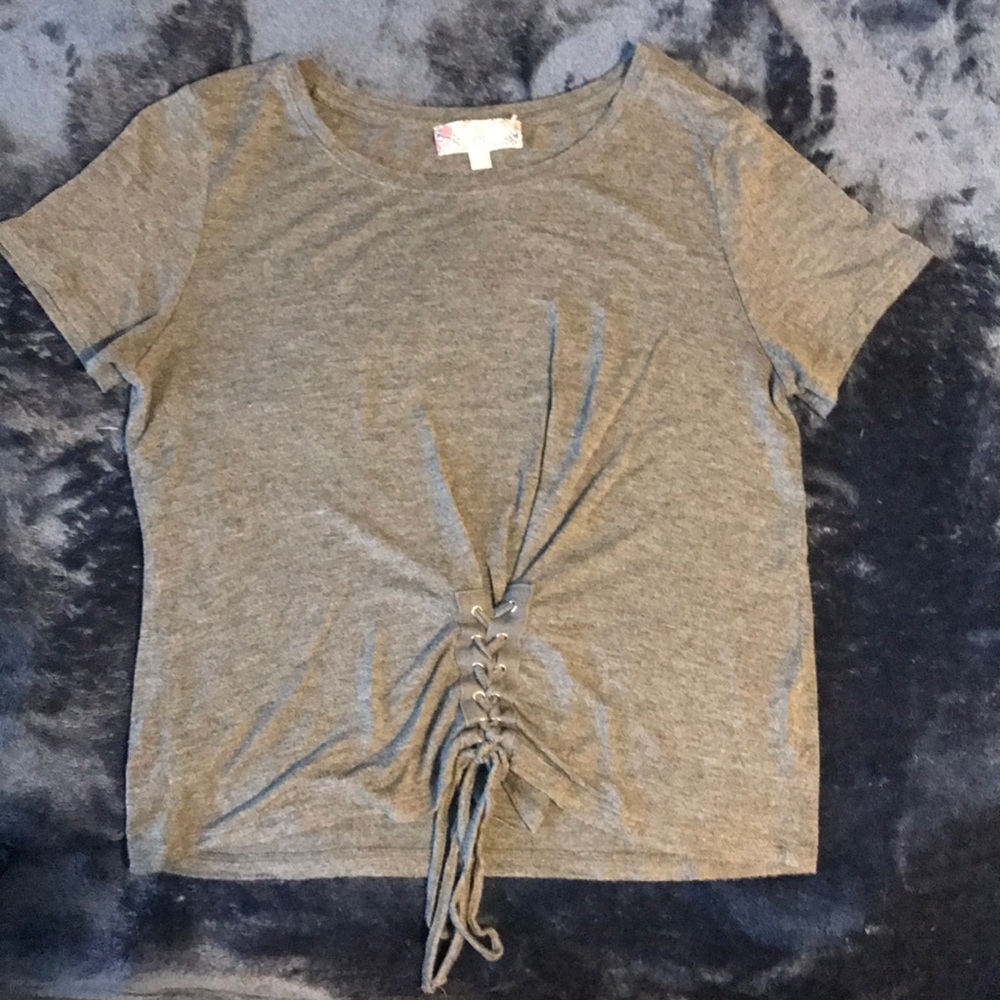 DONATING SOON❗️Gray corset t shirt